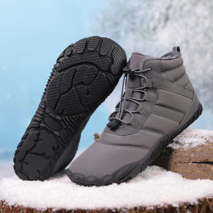 Five-finger Cotton Shoes Non-slip Snow Boots Waterproof Fleece-lined