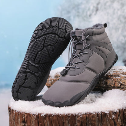 Five-finger Cotton Shoes Non-slip Snow Boots Waterproof Fleece-lined