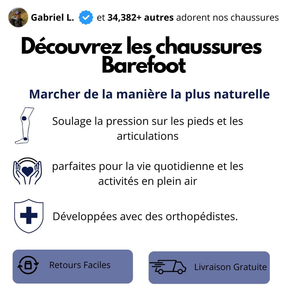 Chaussure Minimaliste, Chaussure Barefoot, Chaussures pieds nus , Chaussure orthopédique